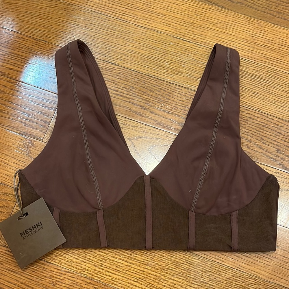 Dion Mesh Pannelled Crop Top